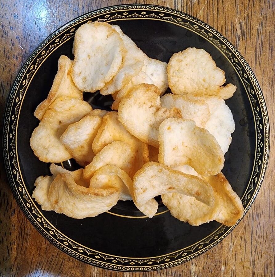 AshaFry Shrimp Crackers new batch fried and crispy - Kerupuk Udang matang